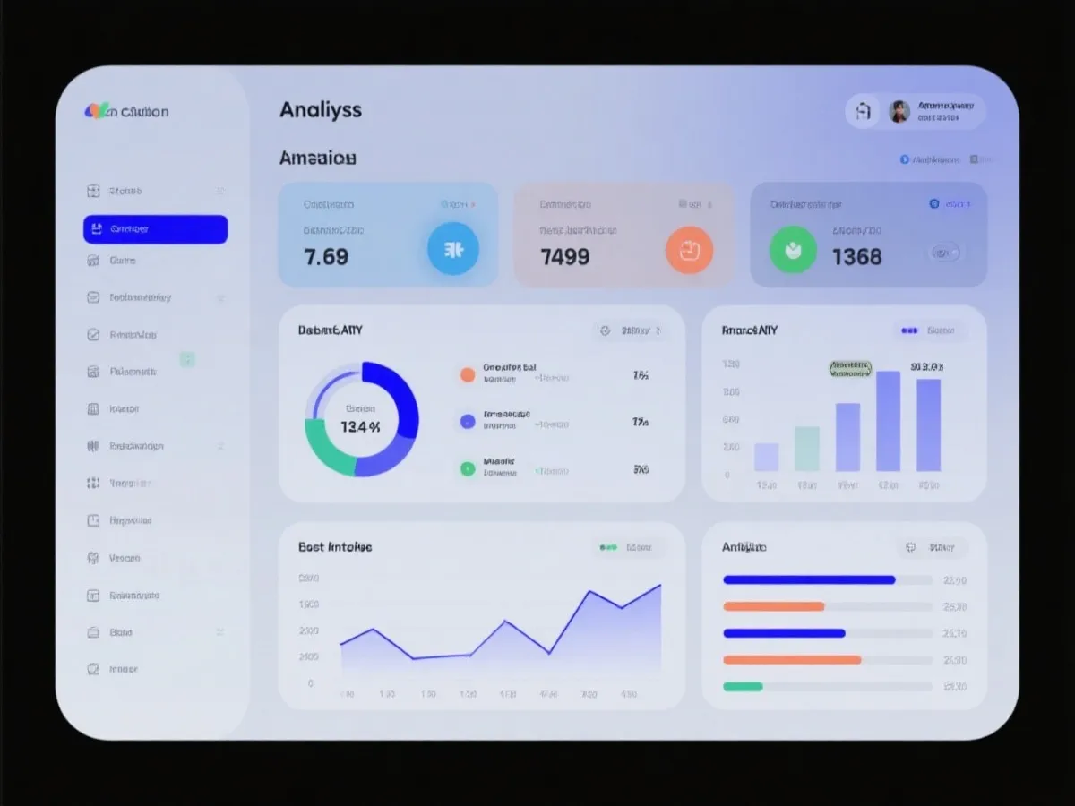 数据面板与图表可视化示意